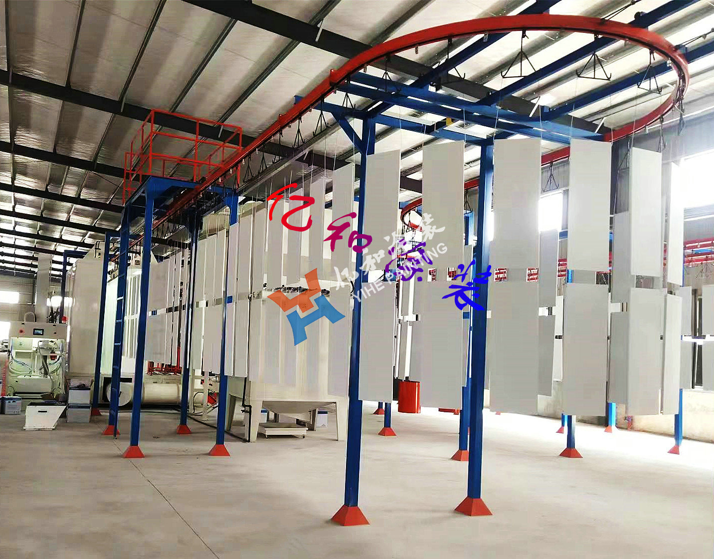 仓储设备喷涂流水线